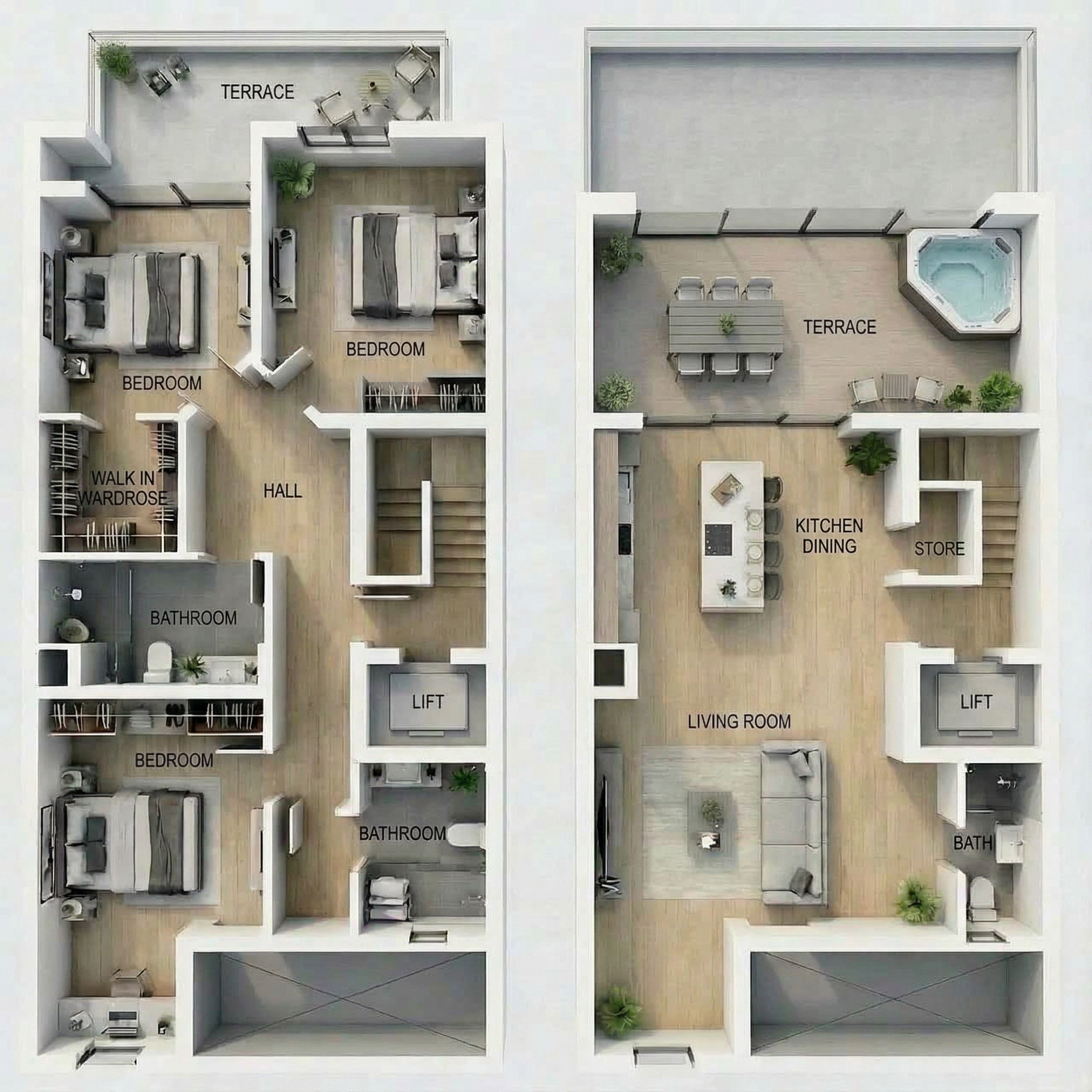 Mike's Court floor plan